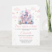 Invitation d'anniversaire de princesse Fille 1ère (Devant)
