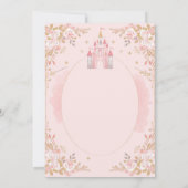 Invitation d'anniversaire de princesse magique | A (Dos)