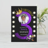 Invitation d'anniversaire de princesse MUA Three-n (Debout devant)
