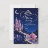Invitation d'anniversaire de princesse | Partie de (Devant)