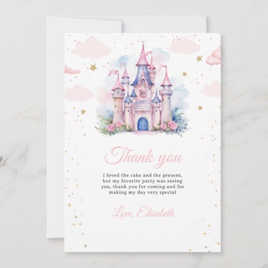 Invitation d'anniversaire de princesse, Petite Pri (Devant)