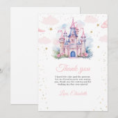 Invitation d'anniversaire de princesse, Petite Pri (Devant / Derrière)