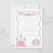 Invitation d'anniversaire de princesse royale (Devant)