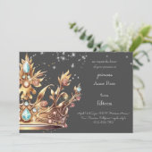 Invitation d'anniversaire de princesse royale (Debout devant)