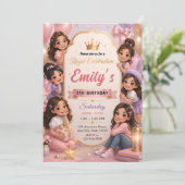Invitation d'anniversaire de princesse Royale Célé (Debout devant)