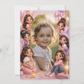 Invitation d'anniversaire de princesse Royale Célé (Dos)