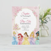 Invitation d'anniversaire de princesse sur le thèm (Debout devant)