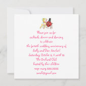 invitation d'anniversaire de punaise (Dos)