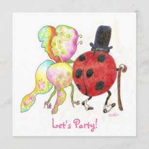 invitation d'anniversaire de punaise