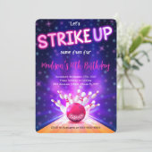 Invitation d'anniversaire de quilles (Debout devant)