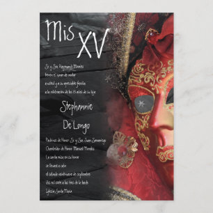 invitation d'anniversaire de Quinceanera de la