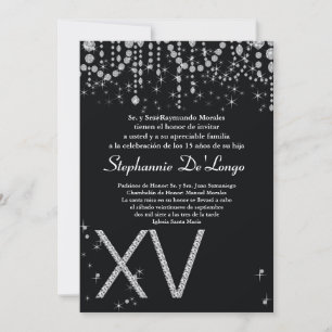invitation d'anniversaire de Quinceanera du