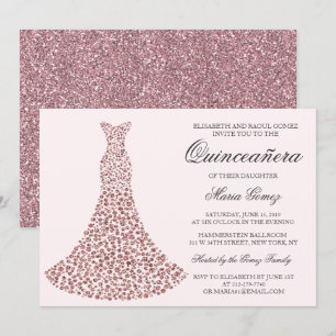 Invitation d'anniversaire de Quinceanera - TOUTE C