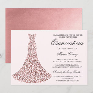Invitation d'anniversaire de Quinceanera - TOUTE C