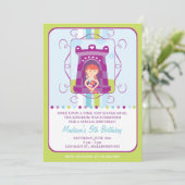 Invitation d'anniversaire de Rapunzel (Debout devant)