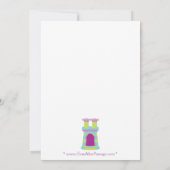 Invitation d'anniversaire de Rapunzel (Dos)