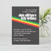 Invitation d'anniversaire de Rasta (Debout devant)