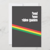 Invitation d'anniversaire de Rasta (Dos)