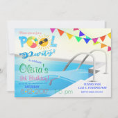 Invitation d'anniversaire de réception au bord de (Devant)