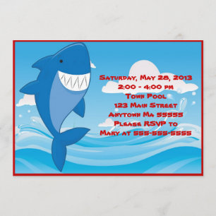 Invitation d'anniversaire de réception au bord de