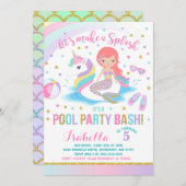 Invitation d'anniversaire de réception au bord de (Devant / Derrière)