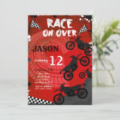 Invitation d'anniversaire de Red Bike (Debout devant)