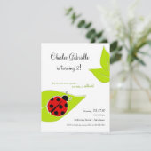 Invitation d'anniversaire de Red Ladybug (Debout devant)