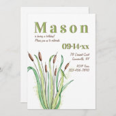 Invitation d'anniversaire de Reeds (Devant / Derrière)