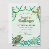 Invitation d'anniversaire de reptile (Devant)