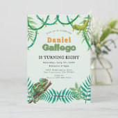 Invitation d'anniversaire de reptile (Debout devant)