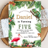 Invitation d'anniversaire de reptile