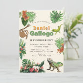 Invitation d'anniversaire de reptile (Debout devant)