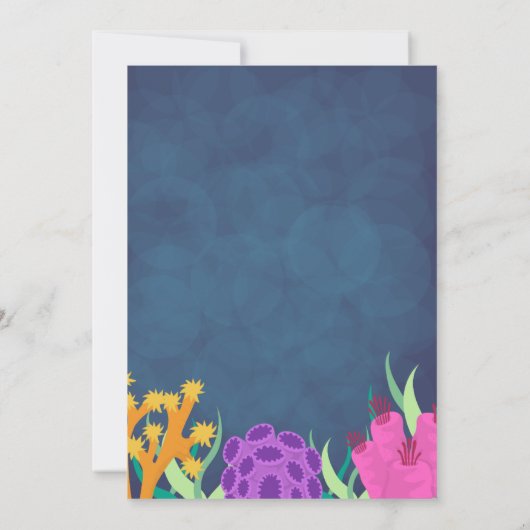 Invitation d'anniversaire de requin (Dos)