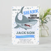 Invitation d'anniversaire de requin (Debout devant)