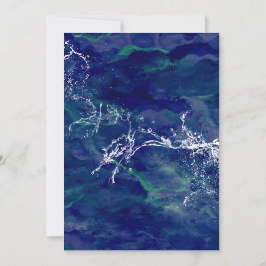 Invitation d'anniversaire de requins, Attaque de r (Dos)