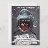 Invitation d'anniversaire de requins, Attaque de r (Devant)