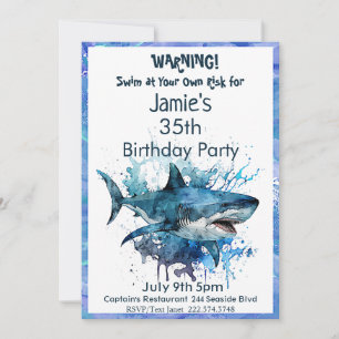 Invitation d'anniversaire de requins, Attaque de r