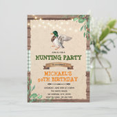 Invitation d'anniversaire de retraite de canard co (Debout devant)