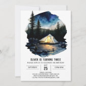 Invitation d'anniversaire de retraite rustique pou (Devant)