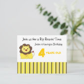 Invitation d'anniversaire de Rip Roarin (Debout devant)