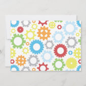 Invitation d'anniversaire de robot (Dos)