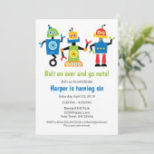 Invitation d'anniversaire de robots Robots (Debout devant)