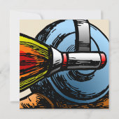 Invitation d'anniversaire de Rocket Snail (Dos)