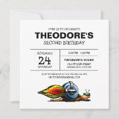Invitation d'anniversaire de Rocket Snail (Devant)