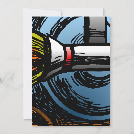 Invitation d'anniversaire de Rocket Snail (Dos)