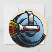 Invitation d'anniversaire de Rocket Snail (Dos)