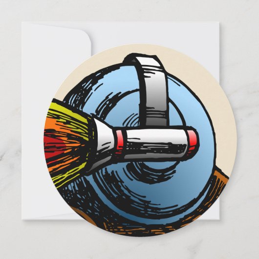 Invitation d'anniversaire de Rocket Snail (Dos)