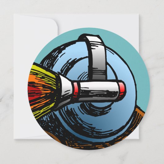 Invitation d'anniversaire de Rocket Snail (Dos)