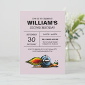 Invitation d'anniversaire de Rocket Snail (Debout devant)