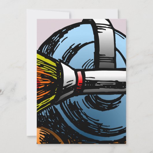 Invitation d'anniversaire de Rocket Snail (Dos)